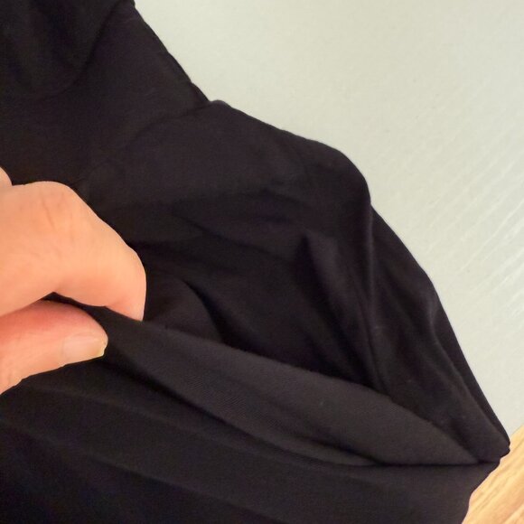 TORRID Black Wide-Leg Jumpsuit – Adjustable Straps, Tie Front, Smocked Back - Picture 4 of 6